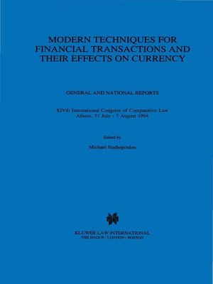 cover image of Modern Techniques for Financial Transactions and Their Effects on Currency
